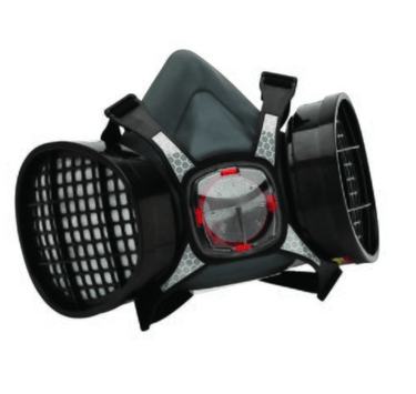Assembled Half Mask With A1P2 Cartridges - Kiwi Workgear
